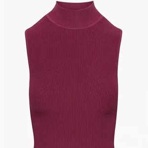 Aritzia Babaton Sculpt Knit Mockneck Tank